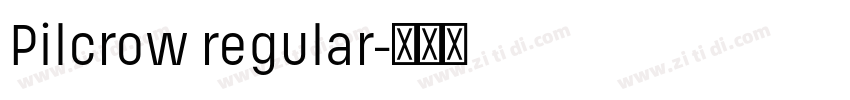 Pilcrow regular字体转换